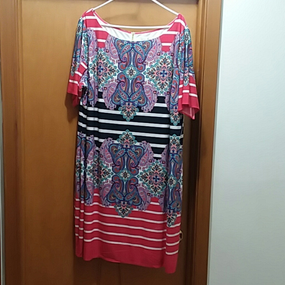 Eliza J Paisley Dress.  Size 24W